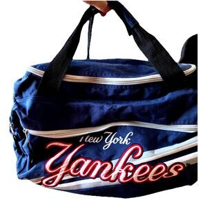 New York Yankees Duffle Bag Gym Overnight Embroidered Canvas Tote Travel MLB